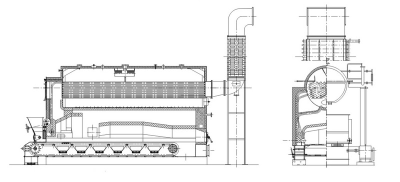 dzl1.4 2.8mw series coal(biomass) fired hot water boiler 2