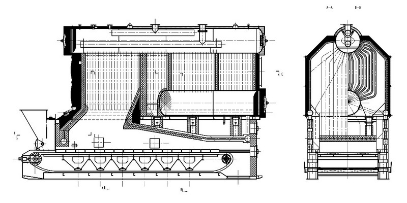 szl6 25t h series coal(biomass) fired steam boiler 2